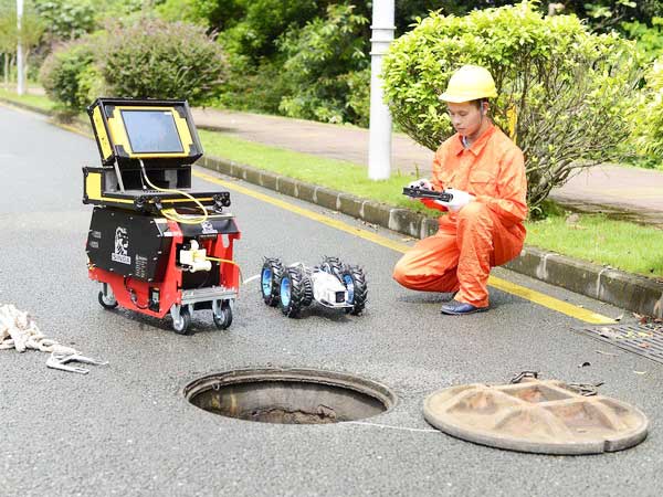 玉泉街道管道机器人检测